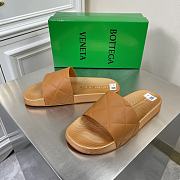 Bottega Veneta Diamond-Quilted Slides Beige - 6