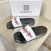 Givenchy Rainbow Logo Slide Black and White - 6