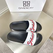 Givenchy Rainbow Logo Slide Black and White - 5