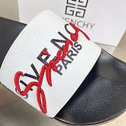 Givenchy Rainbow Logo Slide Black and White - 3