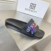 Givenchy Rainbow Logo Slide Black - 6
