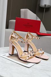 Valentino Garavani Rockstud Ankle Strap Sandal 90mm Pink - 2
