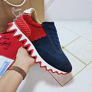 Christian Louboutin Loubishark Dark Blue and Red - 2