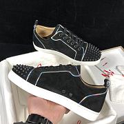 Christian Louboutin Louis Junior Spikes Orlato Flat Black - 2
