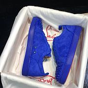 Christian Louboutin Louis Junior Spikes Orlato Flat Blue - 2