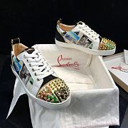 Christian Louboutin Louis Junior Spikes Orlato Flat Multicolor - 5