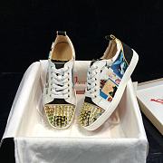 Christian Louboutin Louis Junior Spikes Orlato Flat Multicolor - 2