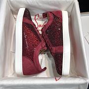 Christian Louboutin Louis Junior Strass Flat Red - 6