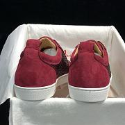 Christian Louboutin Louis Junior Strass Flat Red - 2