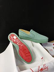 Christian Louboutin Pik Boat Mens Flat Green - 4