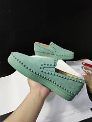 Christian Louboutin Pik Boat Mens Flat Green - 2