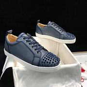 Christian Louboutin Vieira 2 Flat Blue - 4