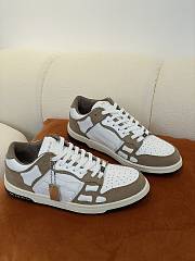 AMIRI Skel Top Low White Brown MFS003-281 - 2
