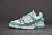 Louis Vuitton LV Trainer Green White 1A8KBS - 5