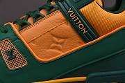 Louis Vuitton LV Trainer Sneaker Low Orange Green - 6