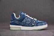 Louis Vuitton Trainer Sneaker Denim Monogram 1A7S53 - 6