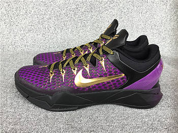 Nike Zoom Kobe 7 Black Purple-Gold 511371-005