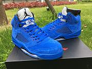Air Jordan 5 Retro Blue Suede 136027-401 - 5