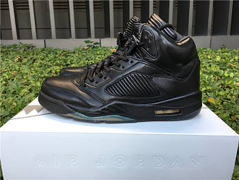 Air Jordan 5 Retro Premium Triple Black 881432-010 