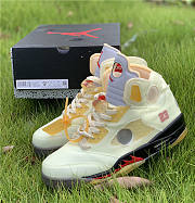 Air Jordan 5 Retro Off-White Sail DH8565-100 - 6