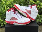  Air Jordan 5 Retro White Pink Red 440892-106 - 2