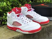  Air Jordan 5 Retro White Pink Red 440892-106 - 6