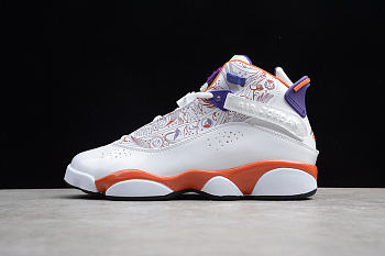 Air Jordan 6 Rings Phoenix Suns White Purple 322992-101