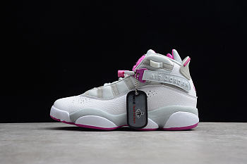 Air Jordan 6 Rings Pure Platinum Fuchsia Blast 323399-011