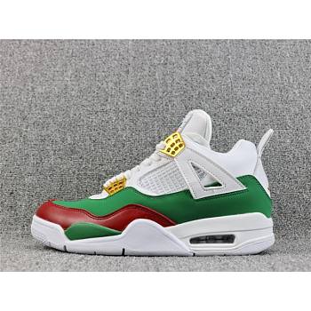 Air Jordan 4 GG White Green Red Gold 308599-111