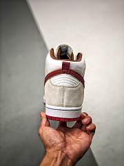 Nike SB Dunk High Sail Bright Crimson CV9499-100 - 2