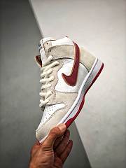 Nike SB Dunk High Sail Bright Crimson CV9499-100 - 3