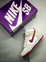 Nike SB Dunk High Sail Bright Crimson CV9499-100 - 4