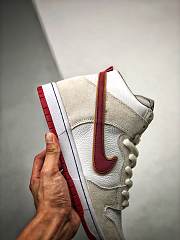 Nike SB Dunk High Sail Bright Crimson CV9499-100 - 6