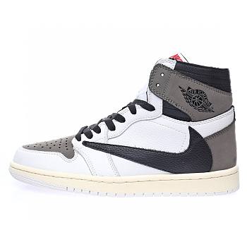 Air Jordan 1 Retro High OG Mocha White Black Travis Scott x Fragment x CD4487-110