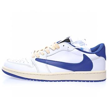 Air Jordan 1 Retro Low White Royal Blue Fragment Design x Travis Scott x DM9868-218