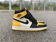 Air Jordan 1 High OG Air Jordan 1 Mid Yellow Toe Black 852542-071 - 5