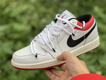 Air Jordan 1 Low (BG) Big Kids Basketball White 553560-122