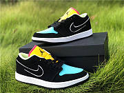Air Jordan 1 Low Black Aurora Green Laser Orange CK3022-013 - 2
