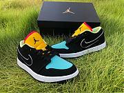 Air Jordan 1 Low Black Aurora Green Laser Orange CK3022-013 - 6