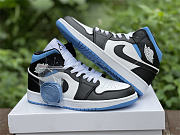  Air Jordan 1 Mid University Black White (W) BQ6472-102 - 3