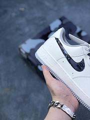 Nike Air Force 1 07 Low White Light Grey Black AA1356-115 - 4