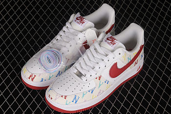 Nike Air Force 1 07 Low MLB White Red Multi-Color 315122-443