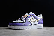 Nike Air Force 1 07 Low White Purple Metallic Gold CW2288-216 - 2