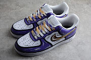 Nike Air Force 1 07 Low White Purple Metallic Gold CW2288-216 - 3