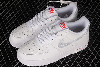 Nike Air Force 1 Low Topography Pack White University Red DH3941-100