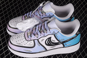 Nike Air Force 1 Low White Purple Blue CW2288-211