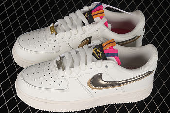 Nike Air Force 1 LV8 Double Swoosh Silver Gold (GS) DH9595-001