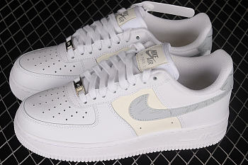 Nike Air Force 1 '07 Mini Swooshes White Sail Metallic Silver Pure Platinum (W) DV2237-100