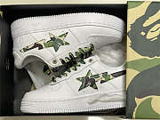 A Bathing Ape Bape Sta Low White ABC Camo Green  1H20191045-GRN - 2