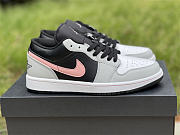 Air Jordan 1 Low Black Grey Pink 553558-062 - 2